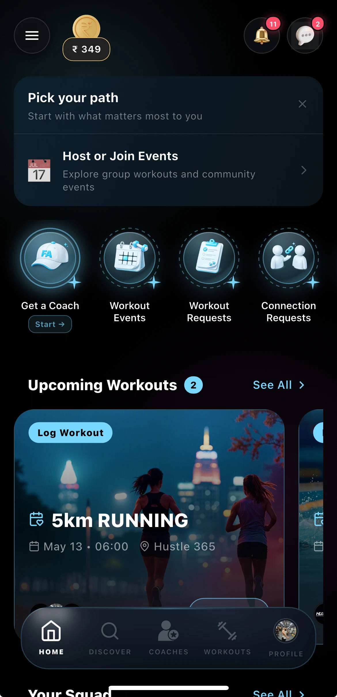FitAstra — discover fitness partners and events